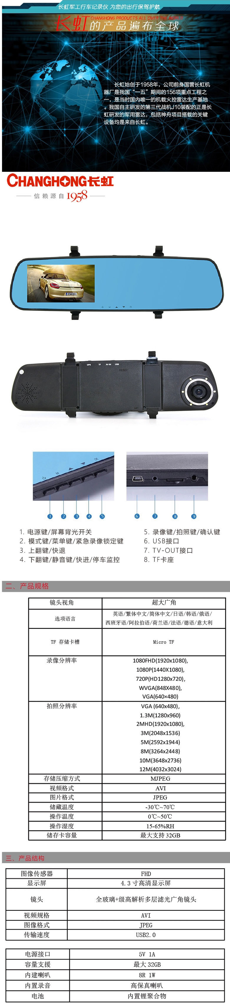 长虹后视镜行车记录仪 G600.jpg