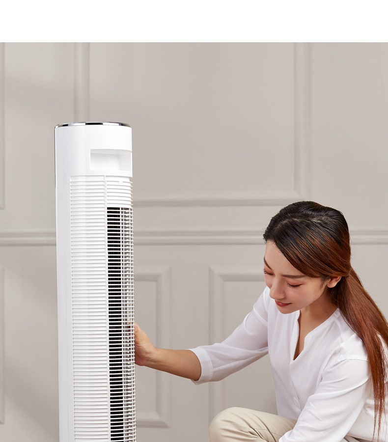 美的midea落地塔扇电风扇无叶静音迷你立式zac10cr